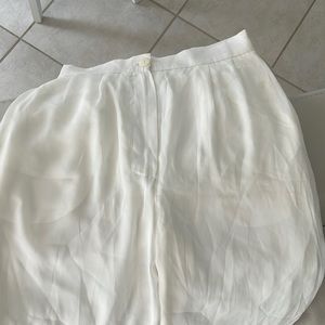 2 white and purple pants